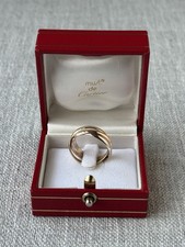 Cartier Bague Trinity Ring 4205, 18k Ehering Gold UK Größe M 1/2 (53).