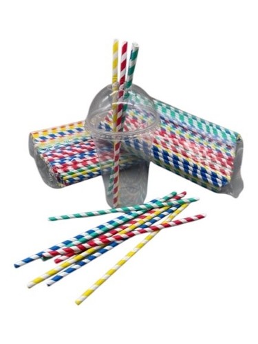 1000 flexible papier strohhalm - 1000,