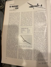 Bauplan für Motorsegler Ulan, 270 cm Spannweite