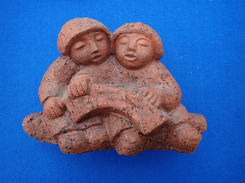Tonfigur tonskulptur - tonfigur,