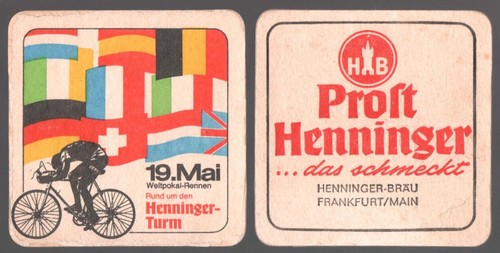 Bierdeckel 1963 weltpokal - bierdeckel,