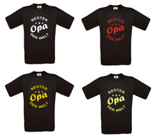Bester Opa der Welt! T Shirt - Geschenk - Geburt - Papa - Großvater - Geburtstag