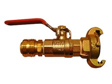 Dosierhahn, 1/2", mit Klauenkupplung + Kupplung, Absperrhahn, Druckluft , D961