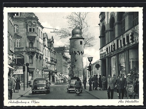 Ansichtskarte aschaffenburg - ansichtskarte,