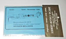 Propacteam Decals 1/48 Bf-109 D "Werner Molders Legion Condor"