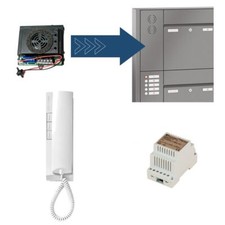 Einbau Sprechanlage für Briefkasten und Klingel-Platten 2 DRAHT Türsprechanlage
