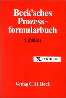 Becksches prozessformularbuch - becksches,
