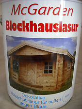 5€/L McGarden Blockhauslasur 5L Holzschutz Lasur Holzlasur Gartenhaus (S347)
