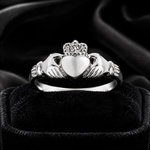 Sterling silber ring claddagh - sterling,