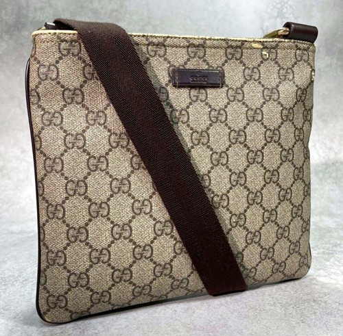 Gucci canvas umhängetasche - gg,
