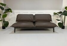 Rolf Benz Nova Designer Sofa Leder Braun Schlaffunktion Gästebett Funktional