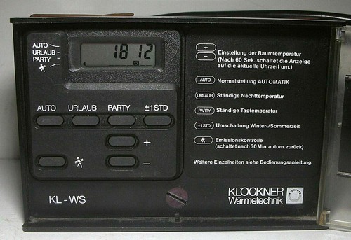 Klöckner heizungsregler - klöckner,