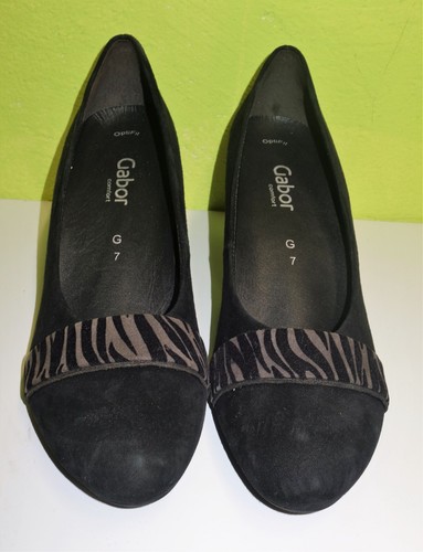 Pumps schwarz zebra gabor - schwarz/zebra,,