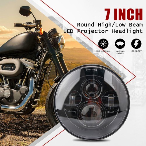 Motorrad rund led lo - 7",
