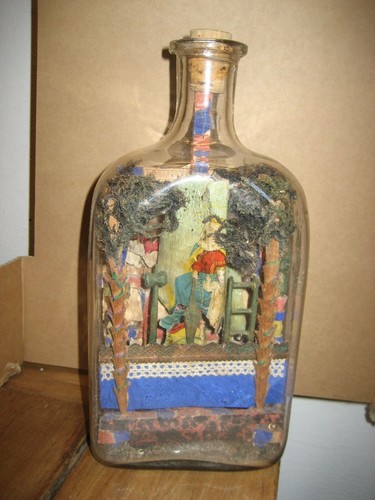 Antik geduldsflasche glas - antik,
