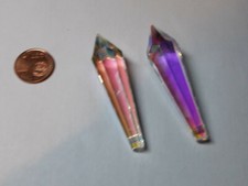 2x Kristallpendel Glitzerstein Feng Shui Dekostein