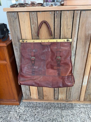 Vintage leder doktortasche - vintage,