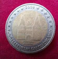 2 Euro 2006 SCHLESWIG-HOLSTEIN "J " Holstentor Lübeck - Länderserie, Umlaufmünze