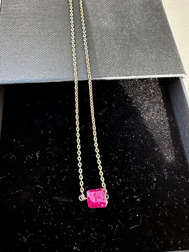 Echte rubin edelstein - edelstein, kette