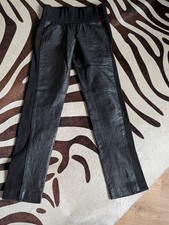 NEU Transmission Lederhose Hose Echtleder 38 40 Schwarz