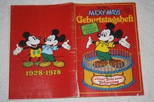 Micky Maus Geburtstagsheft 1978 Walt Disney siehe Fotos