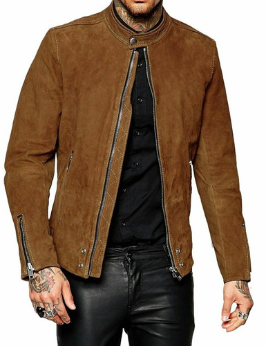 Herren wildleder leder biker - wildleder,