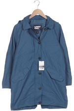 Lands End Mantel Damen Jacke Parka Gr. M Baumwolle Blau #refuc17