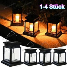 LED Solar Laterne mit Kerze