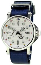 Palaemon Designer Herren Automatikuhr Edelstahl Natoband blau 44mm 10ATM Weimar