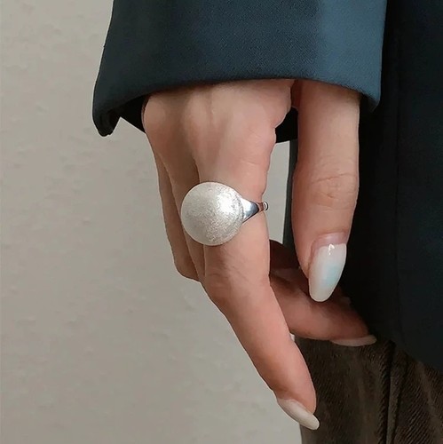 Damen ring breiter runder - ring,