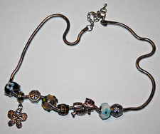 ca. 45 cm lange silberne Hals