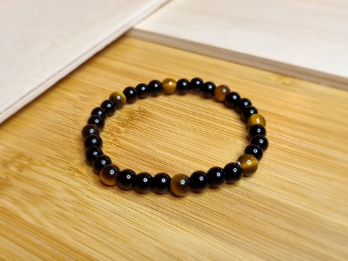 6mm onyx armband - 6mm, mit