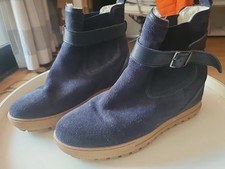 Aigle Ankleboots  Damen Größe 40 Dunkelblau Gefüttert