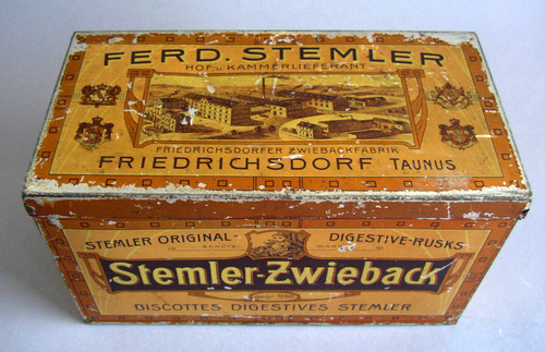 Antike blechdose jugendstil - antike,