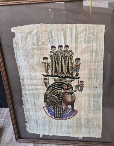 Papyrus bild pharao kopf - kopf, krone