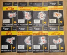 8 x DDR BEZIRKSKARTE 1:200000