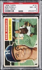 1956 TOPPS GRAY BACK #131 BOB