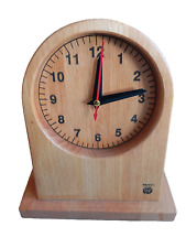 Schreibtischuhr Buche 20x18cm