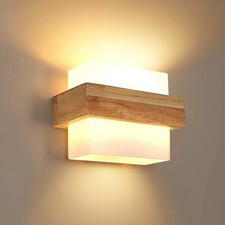 Wandleuchte Innen Vintage Holz