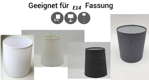 E14 stoffschirm textil - stoffschirm,
