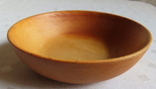 gedrechselte Schale aus Holz ~ Holzschüssel ~  massiv ~ Handarbeit ~ gewachst