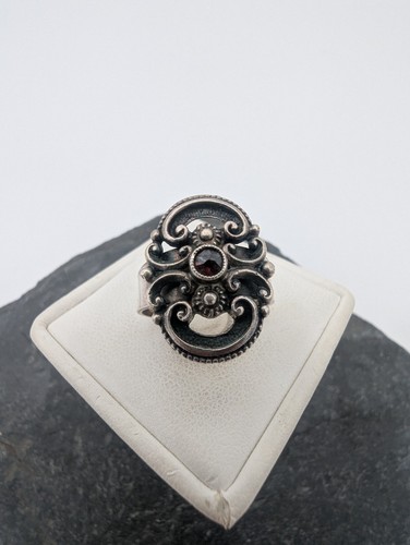 Antiker granat ring - granat, tracht