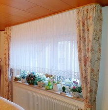 2x Gardiene und 2 Dekoschals