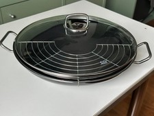 Silit Professional Wok Silargan kpl. mit Glasdeckel, Dünstrost,  36  cm