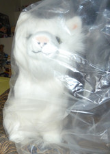 Steiff Alpina 989292  weiße Katze sitzend 42 cm original verpackt NEU-OVP Studio