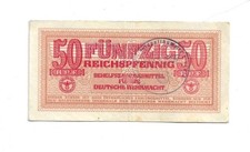 50 Reichspfennig Ro. 504 (3)   Wehrmacht  Stempel
