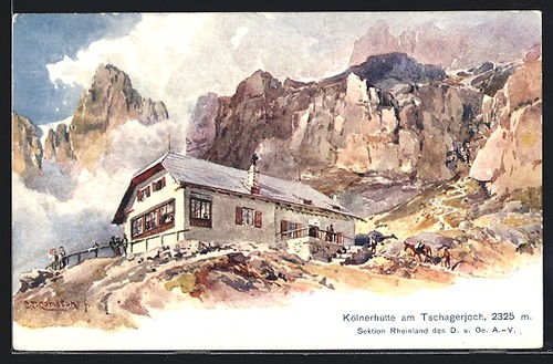 Künstler edward theodore - künstler-ak,