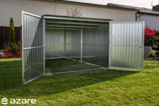 2x4m Verzinkter Lagercontainer | Materialcontainer | Lagerbox | inklusive Aufbau