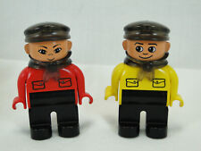 Lego Duplo 2 x Figur Lokführer Intellilok Eisenbahn