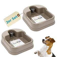 2x Wasserspender PET Flasche Hunde Katzen Wasser Tränke Trinknapf für Unterwegs